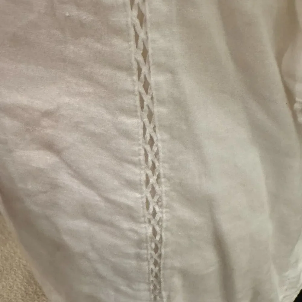 Free People White Boho Peasant Mini Dress – Size Small - Picture 9 of 12